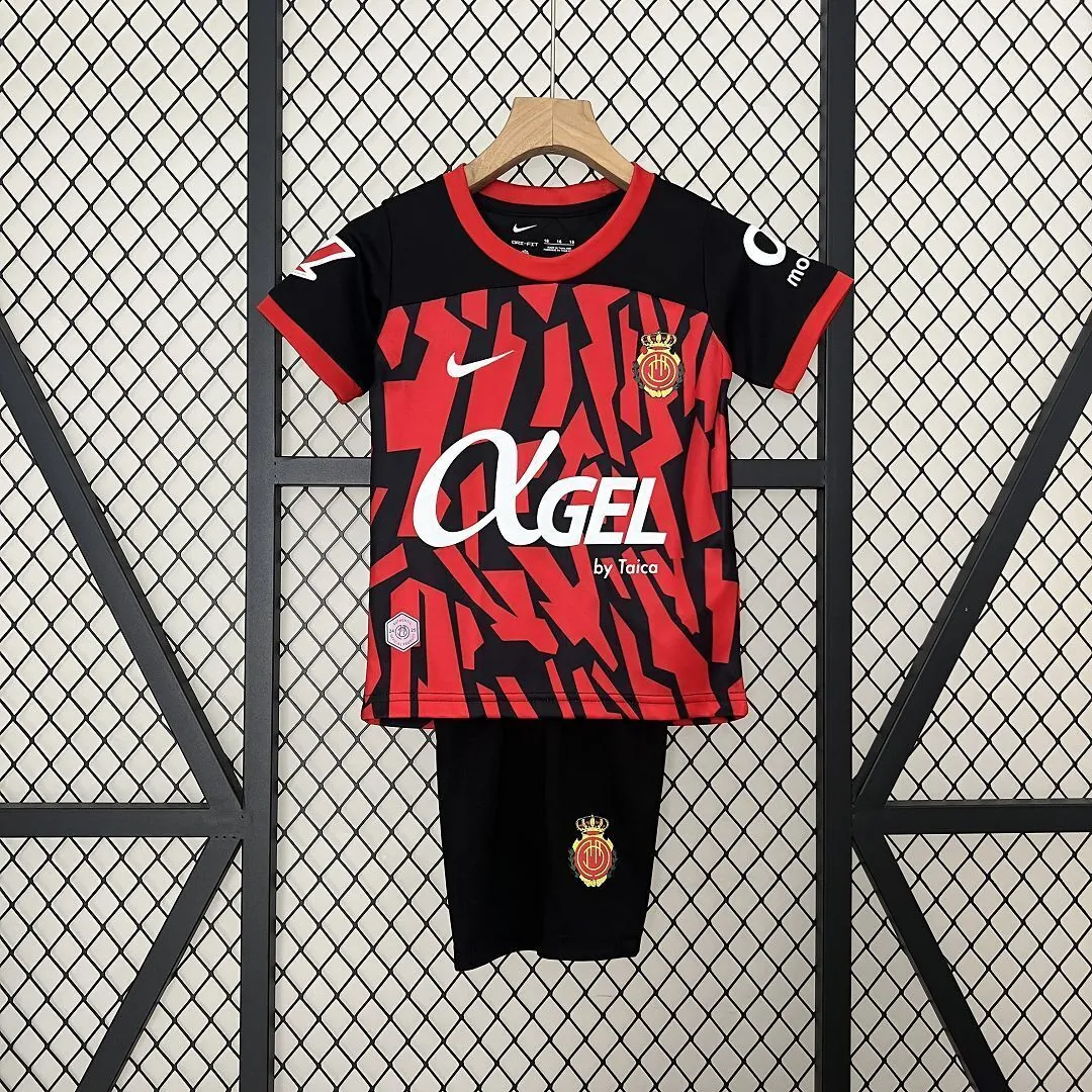 24-25 Mallorca Home Kid Kits Youth Apparels Football AAAAJersey Yupoo 9