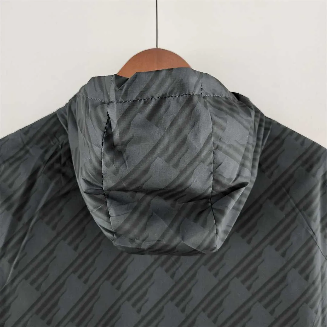 22-23 Flamengo Windbreaker Black Red Edge 3