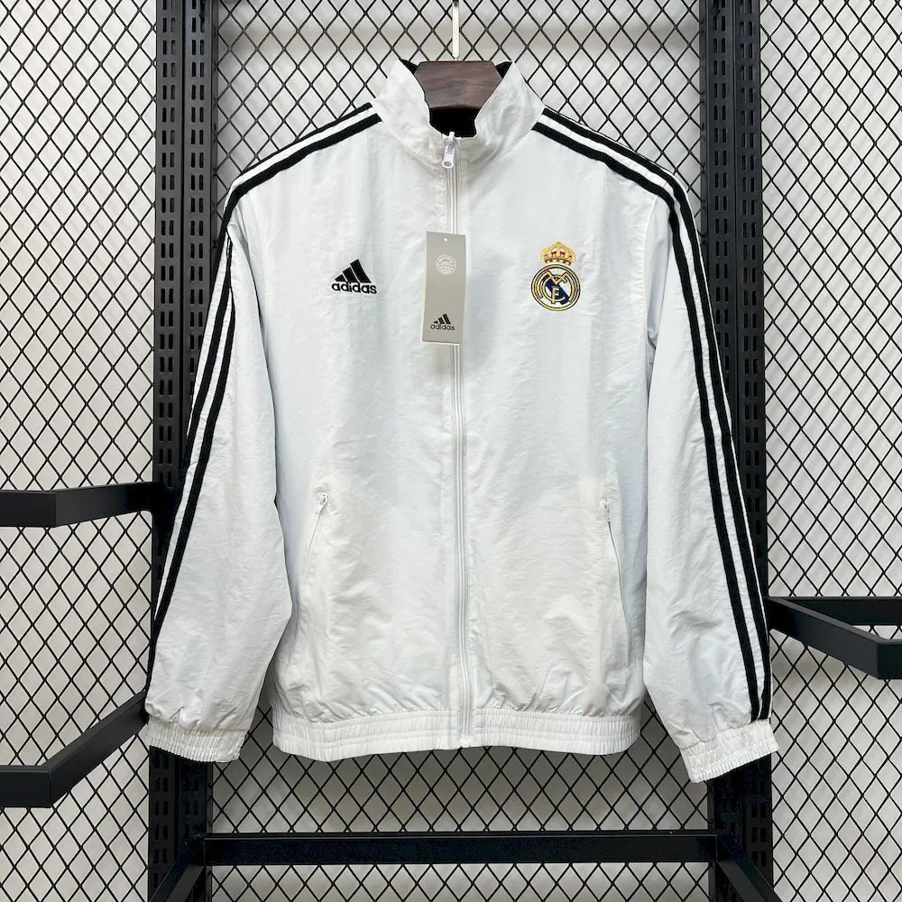 25-26 Real Madrid Double-Sided Windbreaker Jackets Kit Yupoo 2