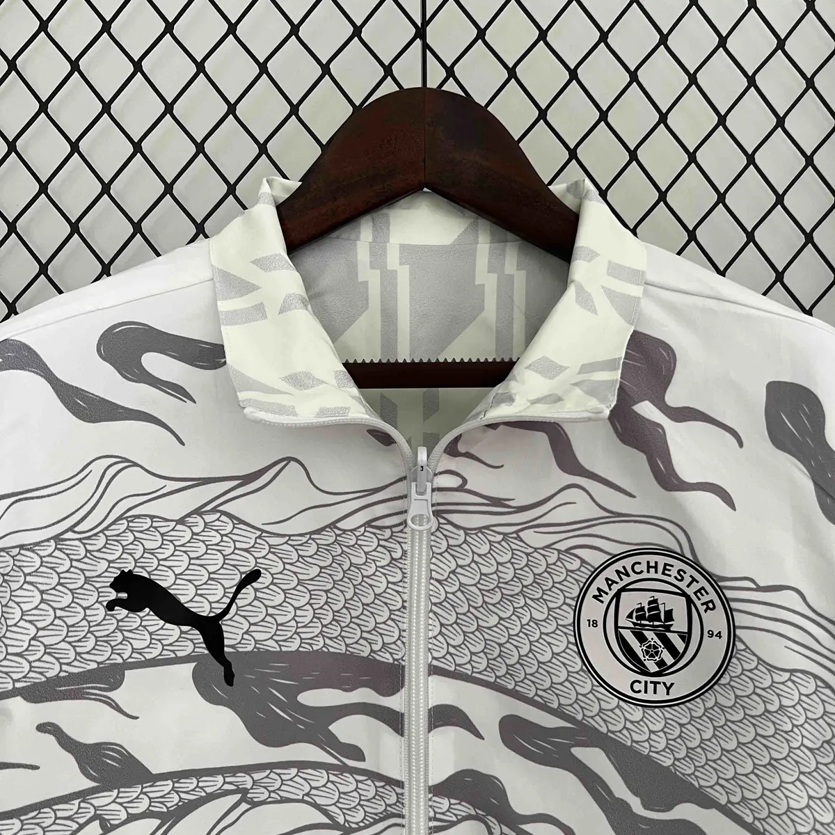 2024 Manchester City Trench Coat Reversible Windbreaker Jacket Soccer AAAAJersey Yupoo 3