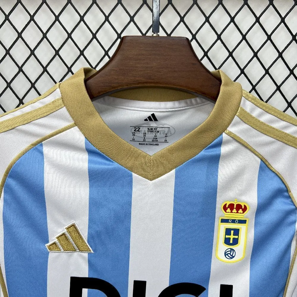 25-26 Real Oviedo Third Kids Kit Soccer T-Shirt AAAAJersey Supply Yupoo 6