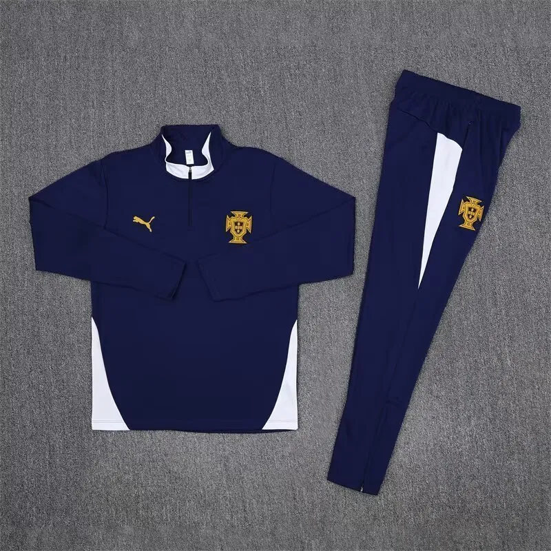 25-26 Portugal Blue Training Kit Soccer AAAAJersey Yupoo 2