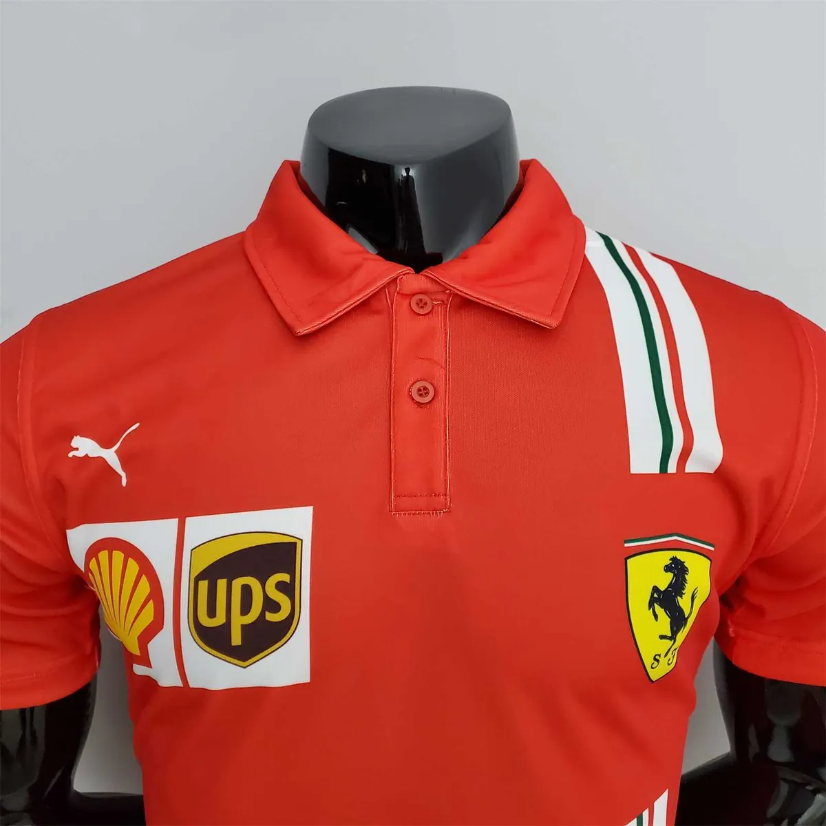 F1 Formula One 2022 Ferrari Polo Red 8