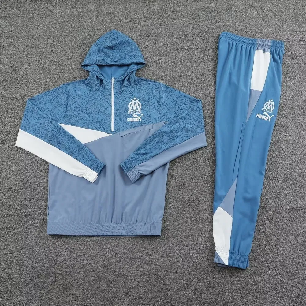 23-24 Marseille Hoodie Windbreaker Long Sleeve Training Suit Yupoo 1