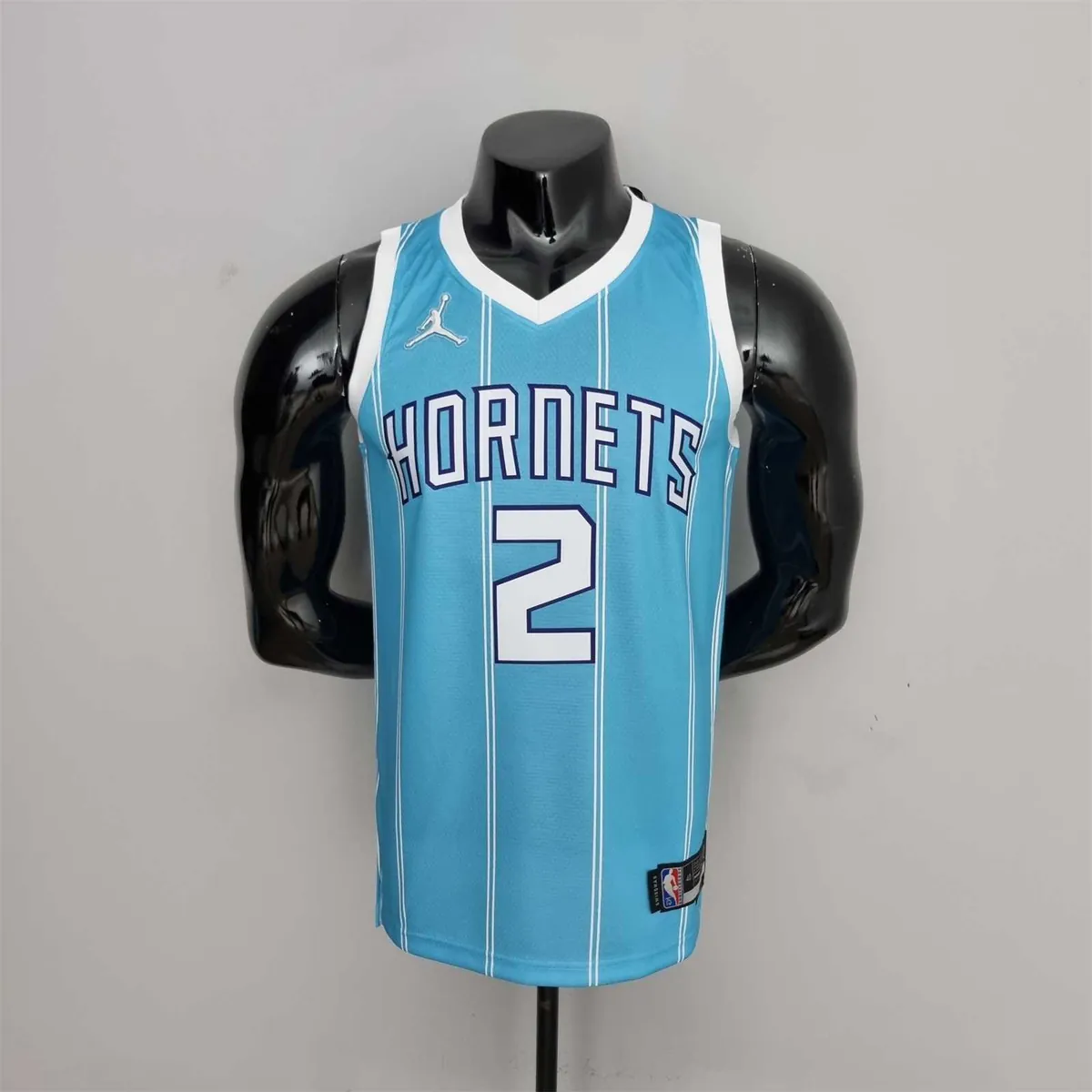75th Anniversary Ball #2 Charlotte Hornets Blue NBA Jersey 10
