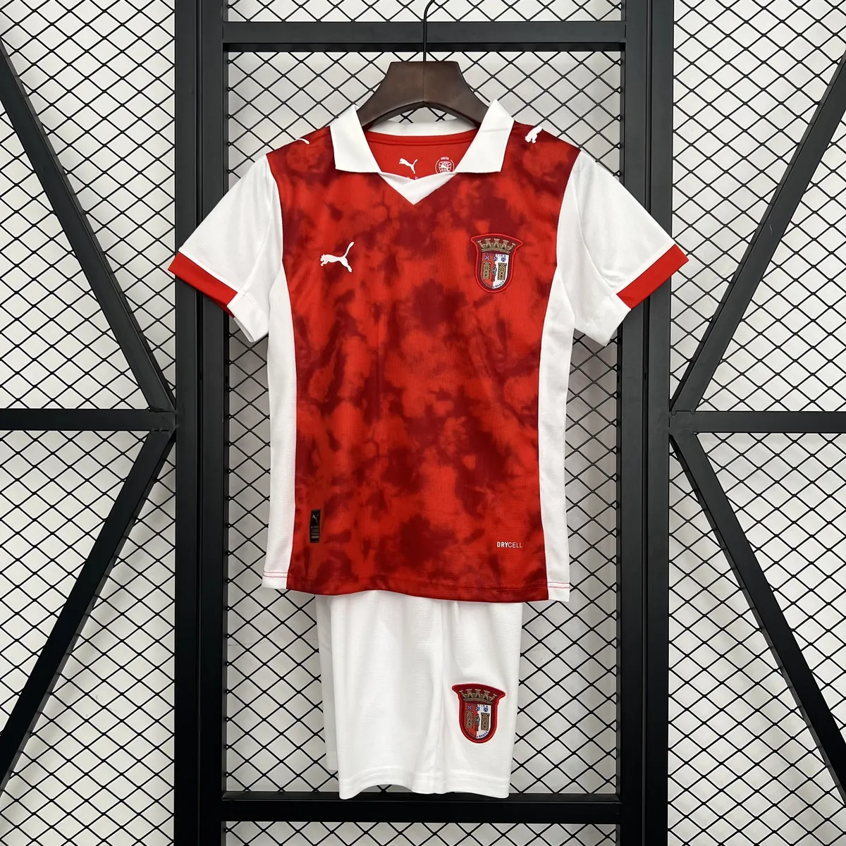 25-26 Braga Home Kid Kits Youth Apparels Football AAAAJersey Supply Yupoo 1