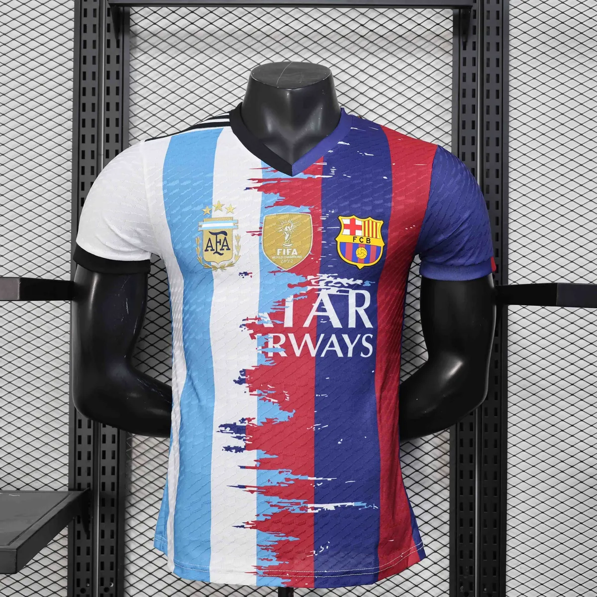 25-26 Messi Exclusive Barcelona-Argentina Kit Player Version Shirt AAAAJersey Wholesale Yupoo-1 2