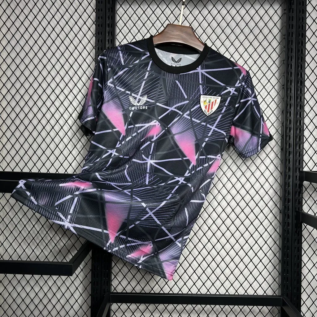 24-25 Athletic Bilbao Pre-Match Kit Soccer Uniforms Soccer AAAAJersey Yupoo 1