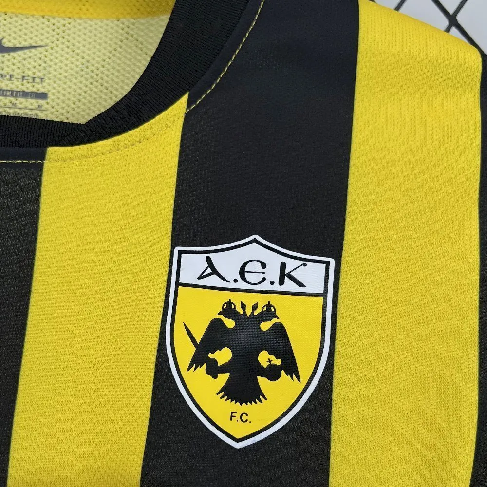 25-26 AEK Athens Home Kit Football Shirt AAAAJersey Wholesale Yupoo 1