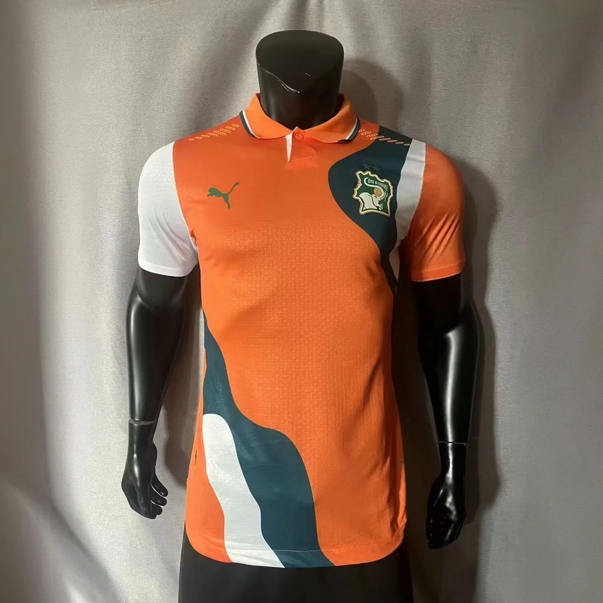 2023 Ivory Coast Orange Kit With Collar Player Version Shirts Football AAAAJersey Yupoo 1