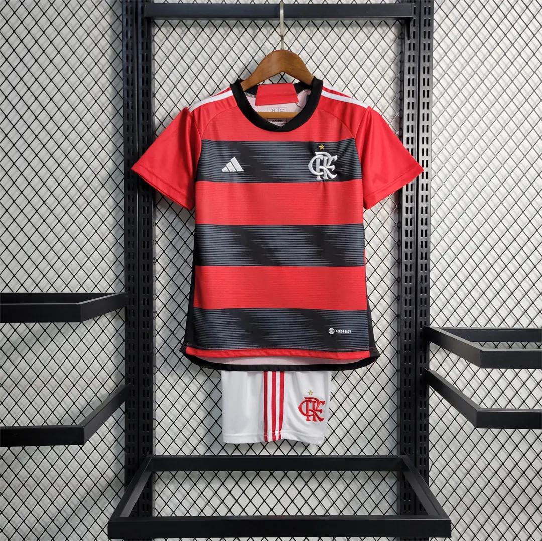 23-24 Flamengo home kids kit 13