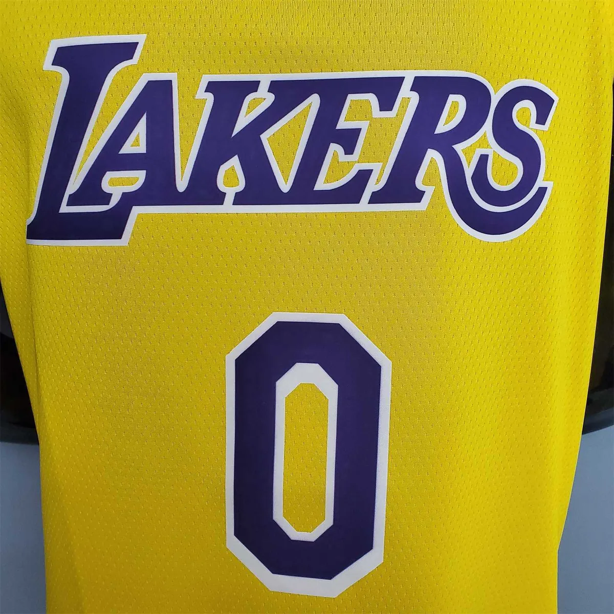 KUZMA #0 Lakers Commemorative Edition Round neck yellow1684437006000 6