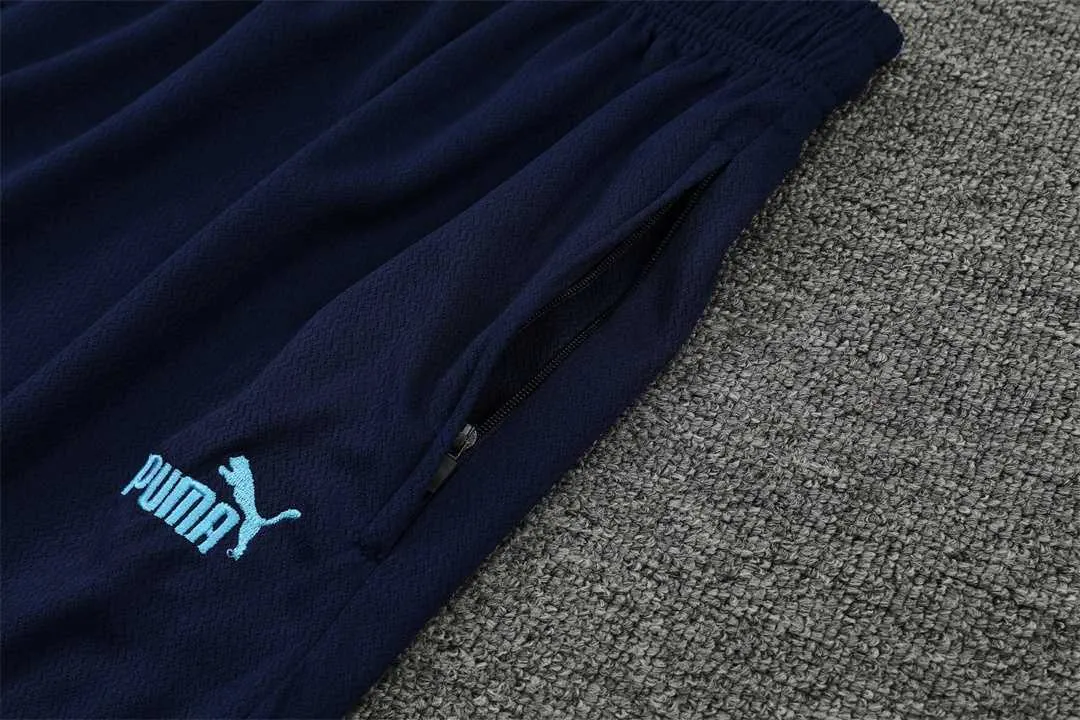 22-23 Marseille vest training suit kit dark blue white 7