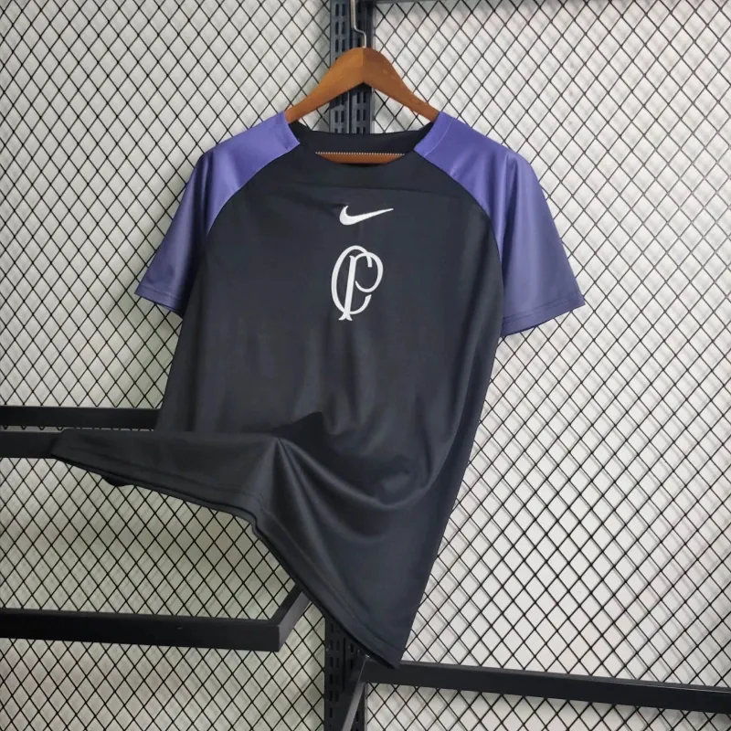 23-24 Corinthians Training Black&Purple Kit Best Jerseys Yupoo 1