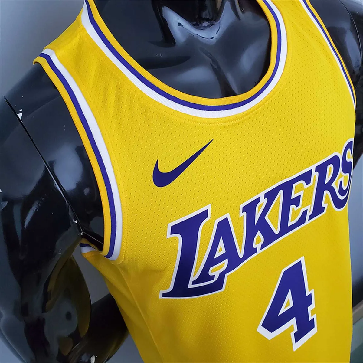 Lakers Rondo#4 Crew Neck Yellow 6