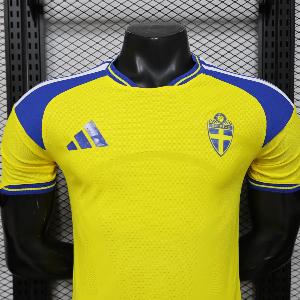 World Cup FIFA 2026 Sweden Mens Home Kit Football Player Version T-Shirt AAAAJerseys Supply Yupoo 8