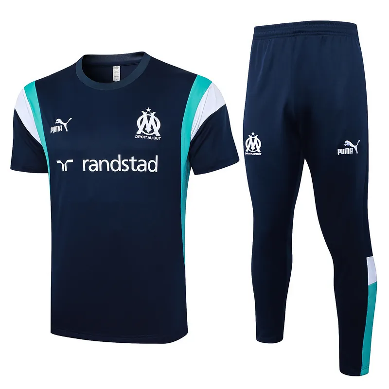23-24 Marseille Short Sleeve Tracksuit Yupoo 3