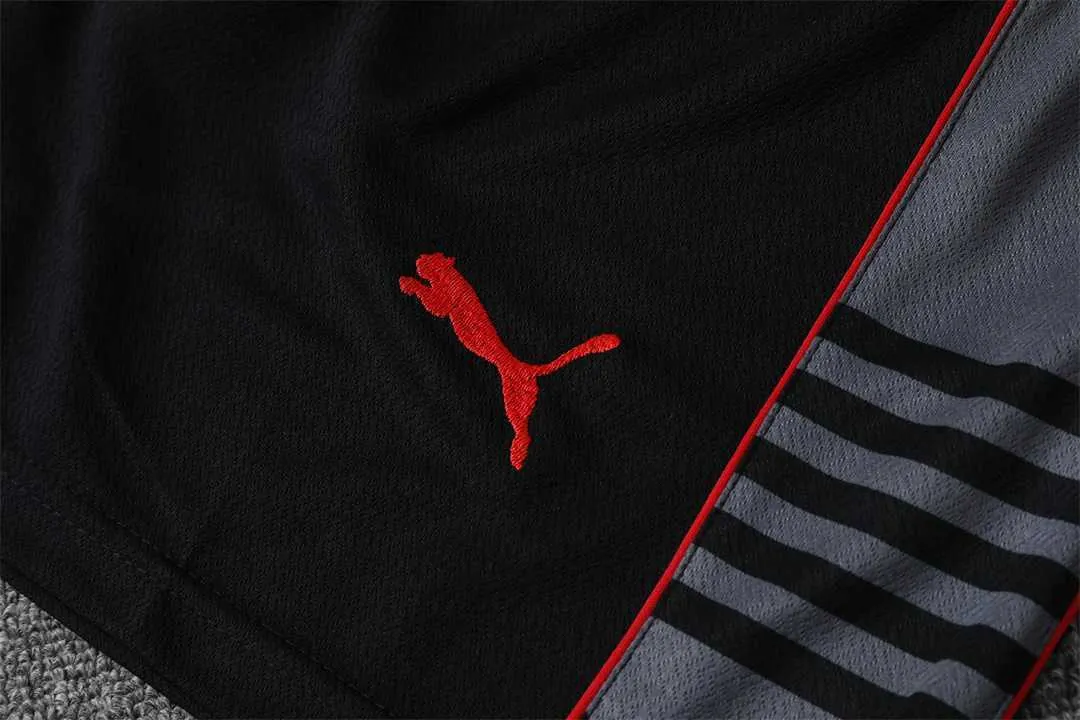 22-23 AC Milan Training Suit Short Sleeve Kit Grey 8