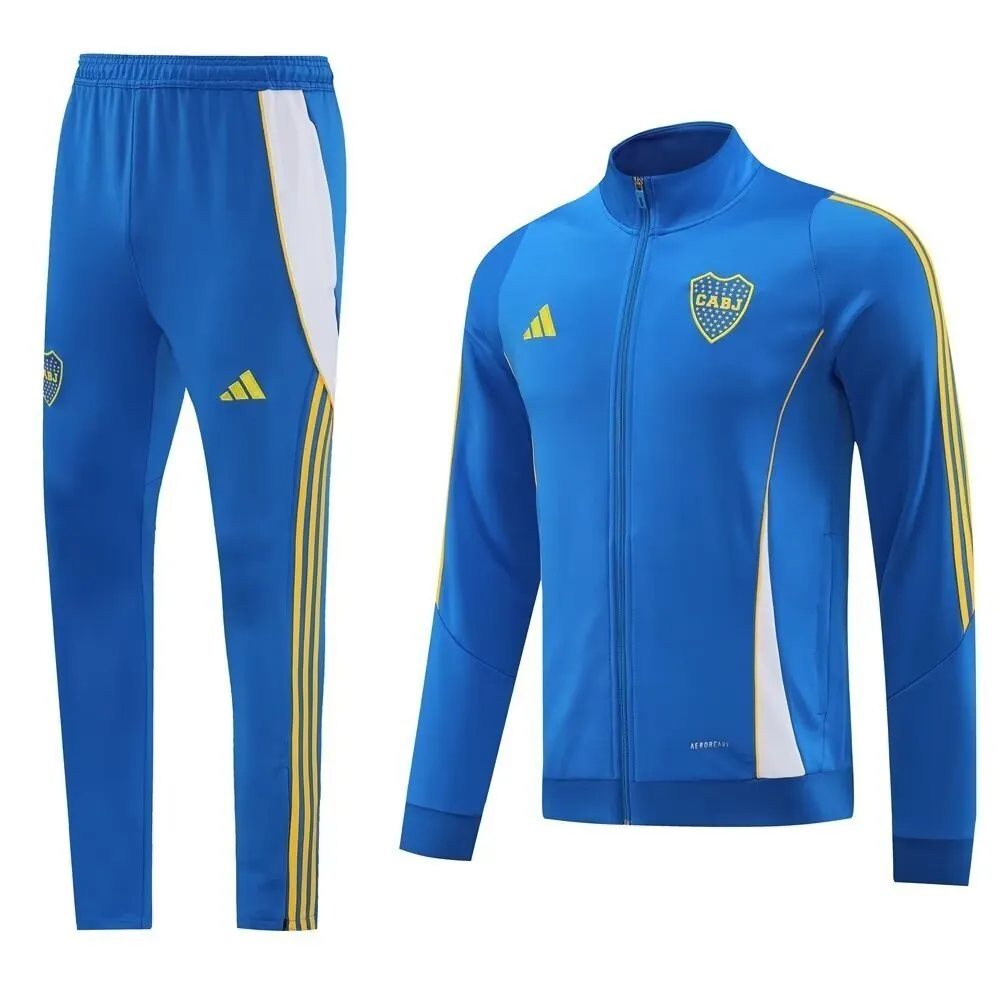 24-25 Boca Long Sleeve Kit Blue Jacket Suits Football AAAAJersey Yupoo 3
