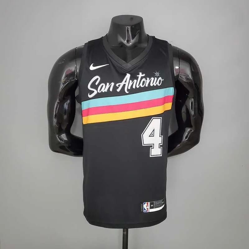 New WHITE#4 season Spurs City Edition black 8