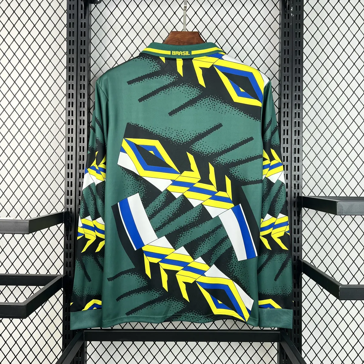 1994 Brazil Retro Mens Goalkeeper Kit Football Long Sleeve Shirt AAAAJersey Supply Yupoo 7 1