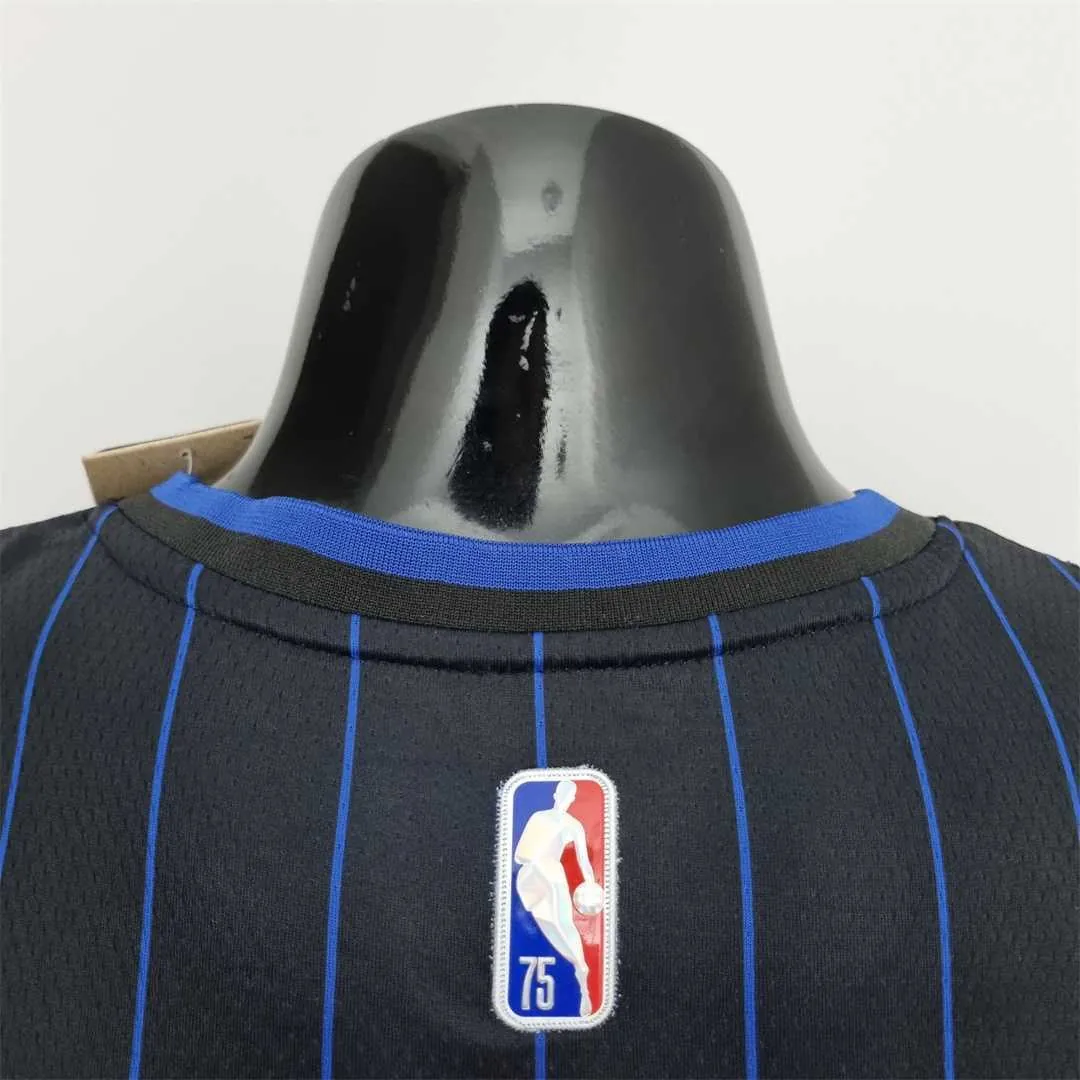 75th Anniversary McGrady #1 Orlando Magic Black NBA Jersey 8
