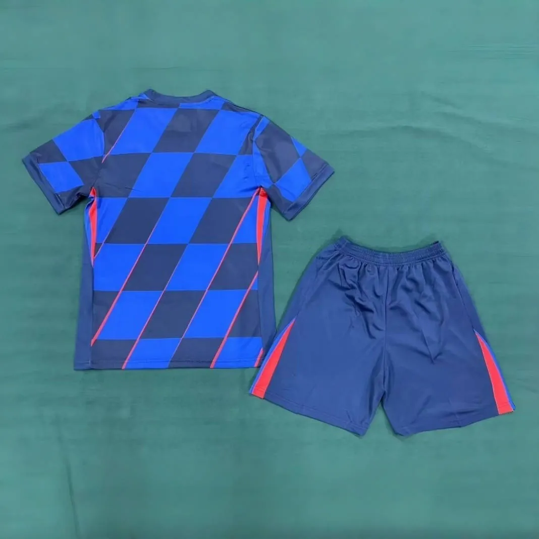 2024 Croatia Away Kid Kits Children Sets UEFA Euro Shirt Football Replicas Yupoo 6