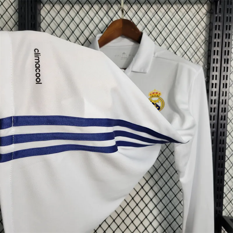16-17 Retro Real Madrid home Long Sleeve Size S-XXL Soccer Jersey 4