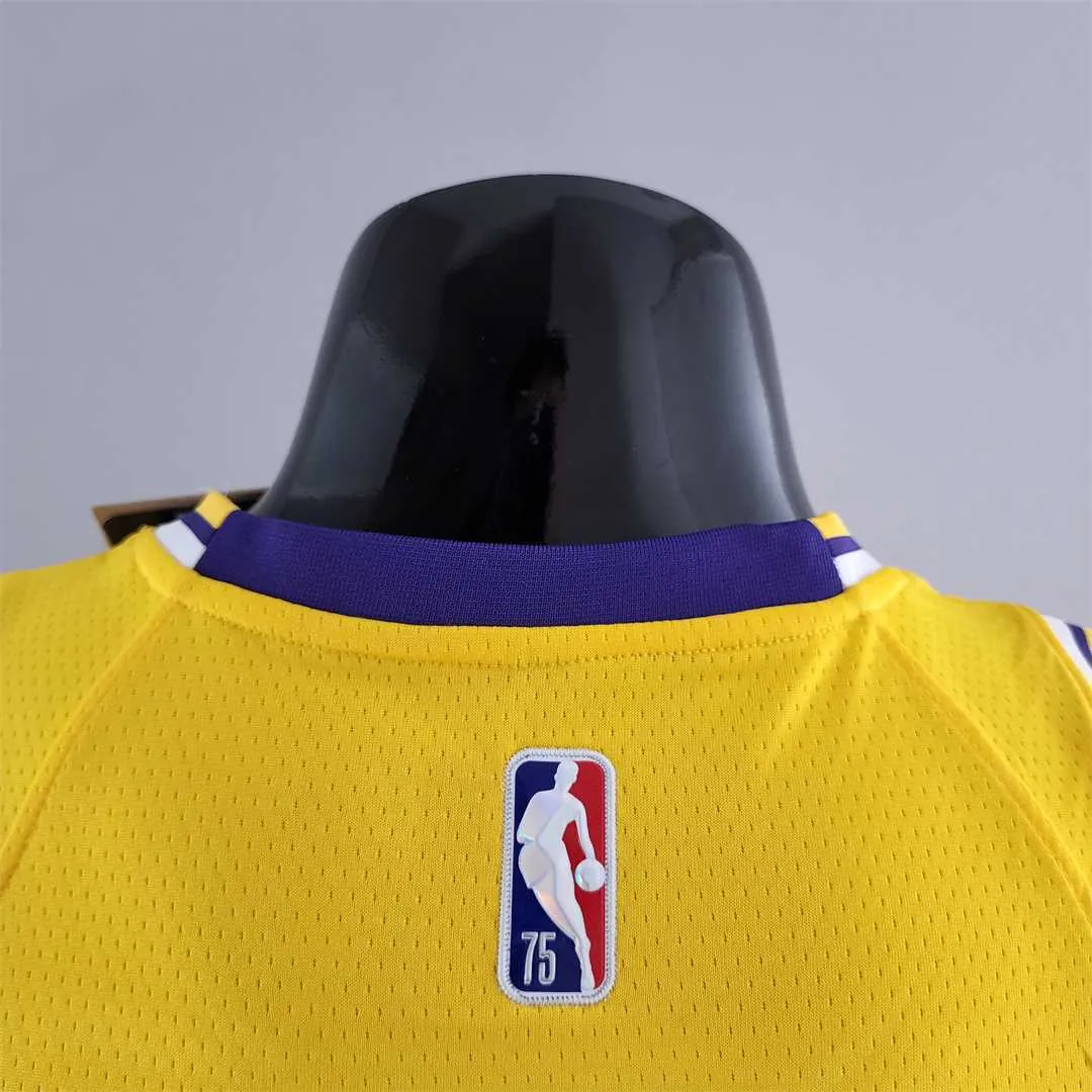 75th Anniversary IRVING #2 Los Angeles Lakers Yellow NBA Jersey 7