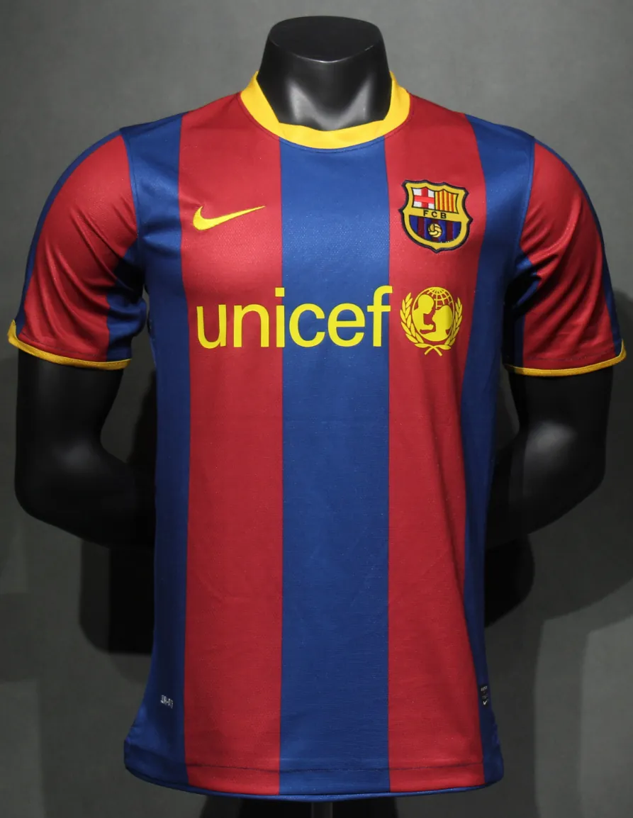 10-11 Barcelona Home Retro Kit Vintage Player Version Sino Shirt AAAAJersey Dropship Yupoo 7