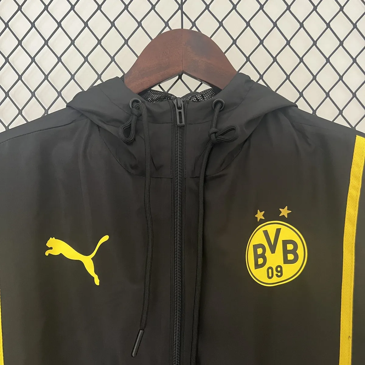 24-25 Dortmund BVB Black Windbreaker AAAAJersey Supplier Yupoo 5