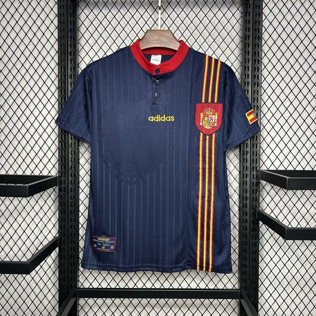 1996 Spain Away Retro Kit Vintage Shirt Sport AAAAJersey Yupoo 6