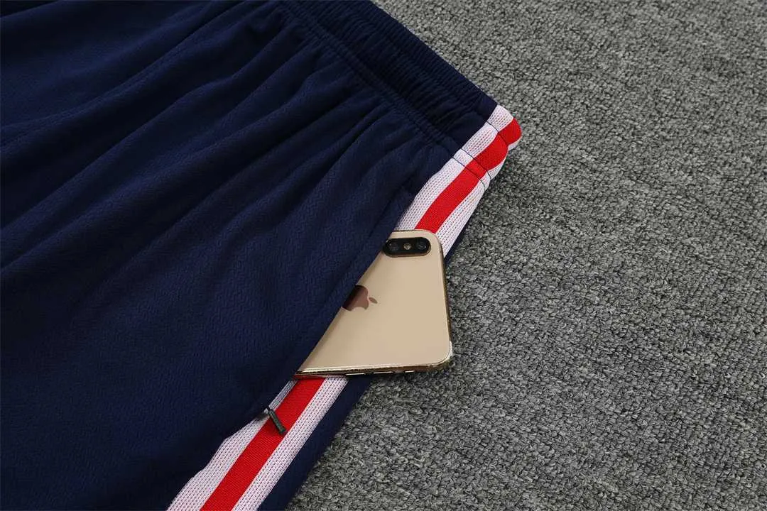 22-23 PSG training suit short sleeve kit White Blue Red 7