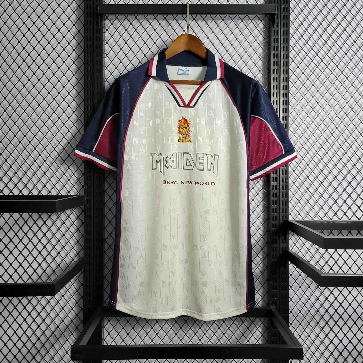 99-00 West Ham Iron Maiden Away Retro Kit Vintage Shirt Sport AAAAJersey Yupoo 6