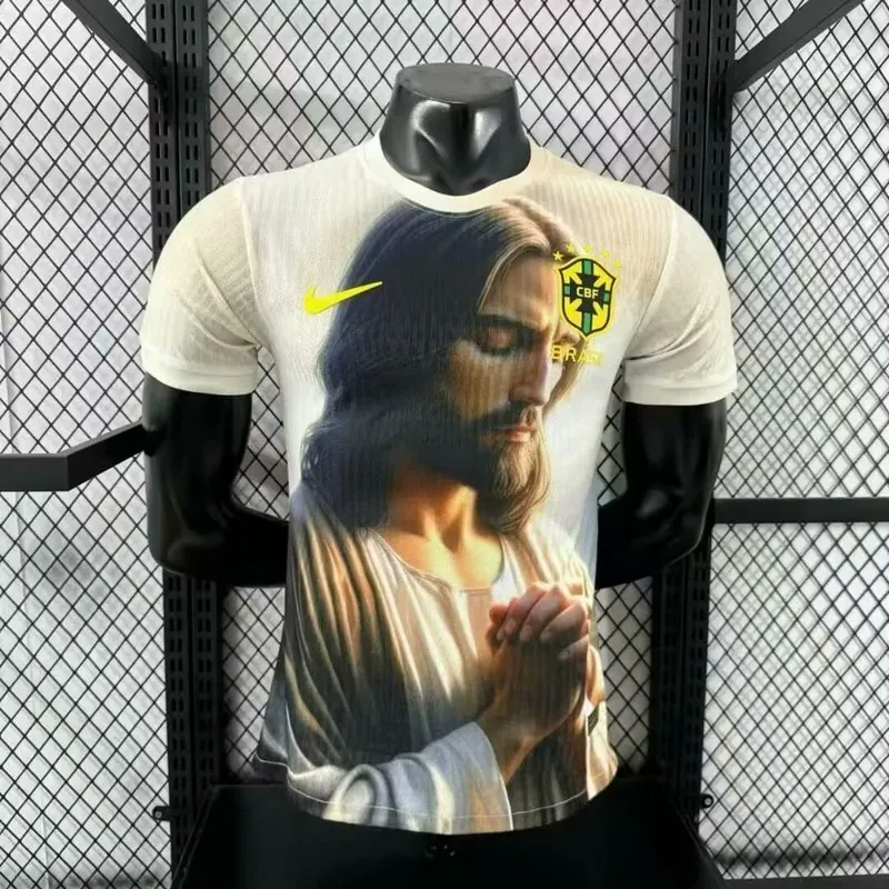 25-26 Brazil Christ The Redeemer E Special Edition Kit Player Version Shirt AAAAJersey Wholesal 2