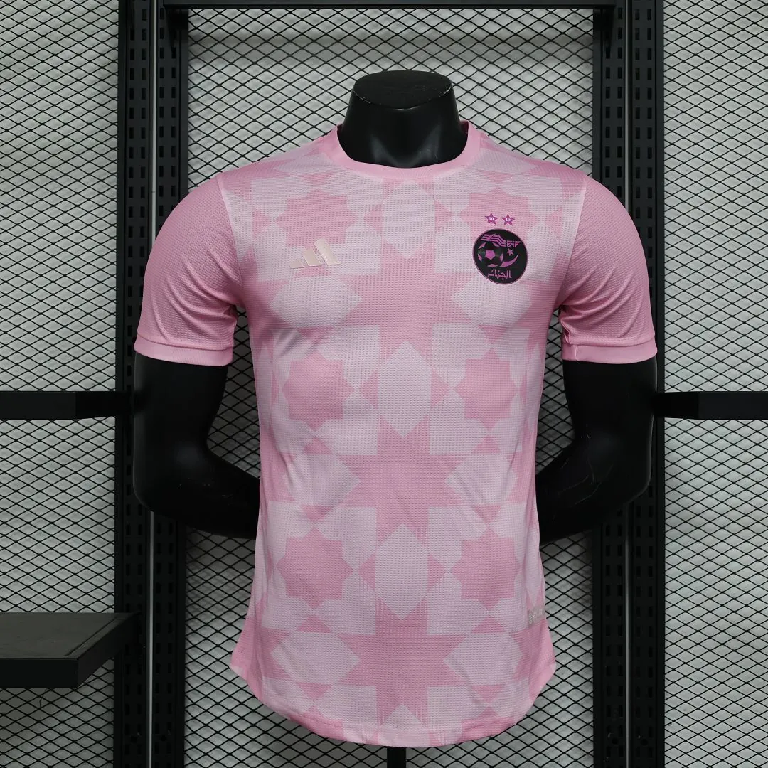 2023 Algeria Pink Player Version S-XXL Cheap Football Kit 8