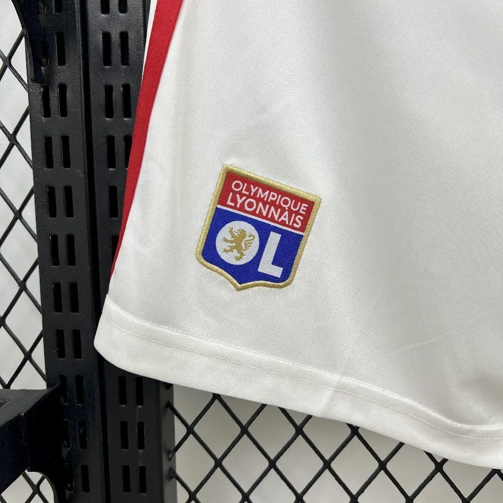 25-26 Lyon Home Shorts Football Trousers AAAAJersey Supply Yupoo 1