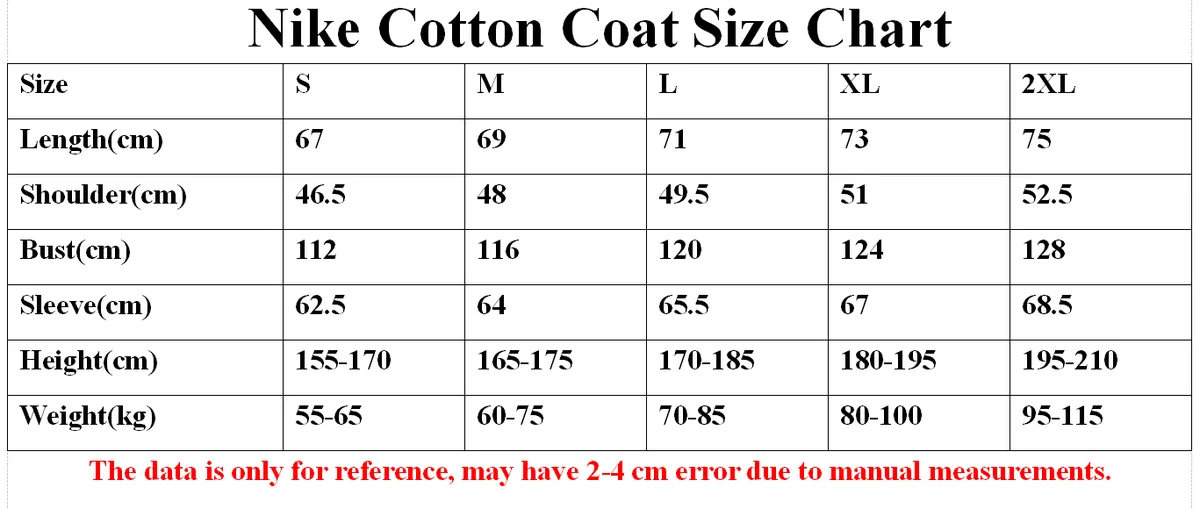 All Products Size Chart 17