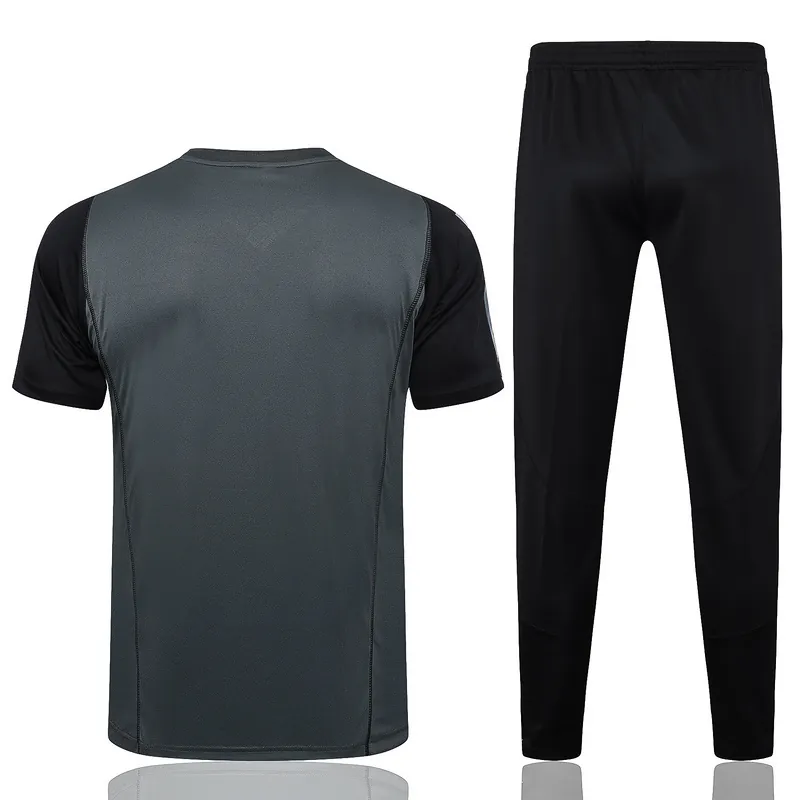23-24 Real Madrid Grey Tracksuit Short Sleeve Training Suits Jerseys World Yupoo 1
