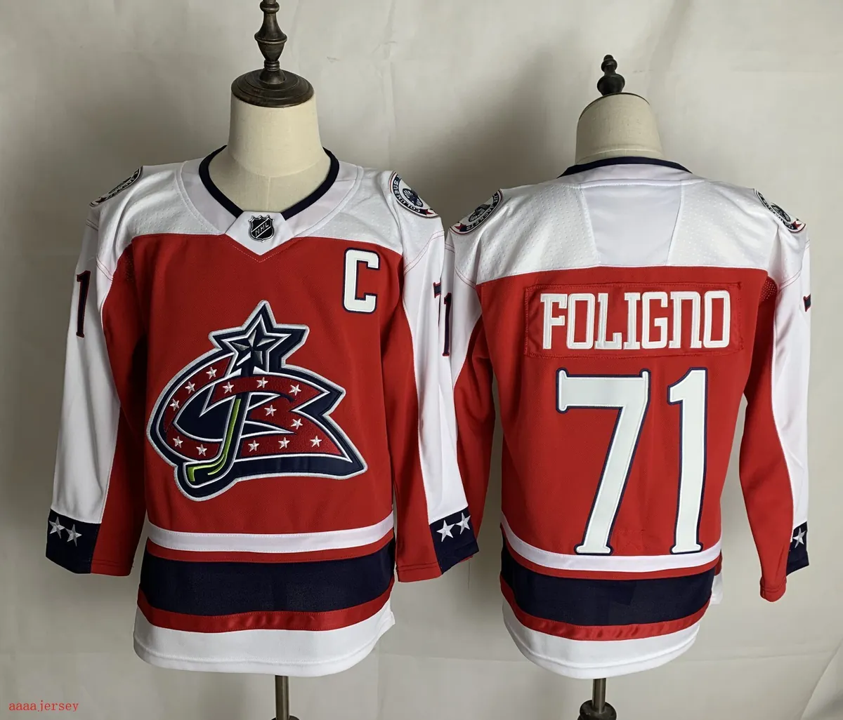 Columbus Blue Jackets Ice Hockey jersey M-3XL 哥伦布蓝衣队冰球服 4