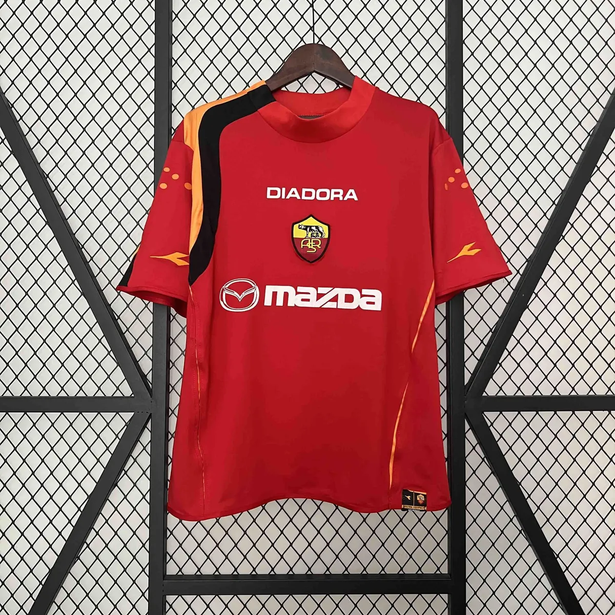 04-05 Roma Home Retro Kit Football Apparel AAAAJerseys Dropshipping Yupoo 6