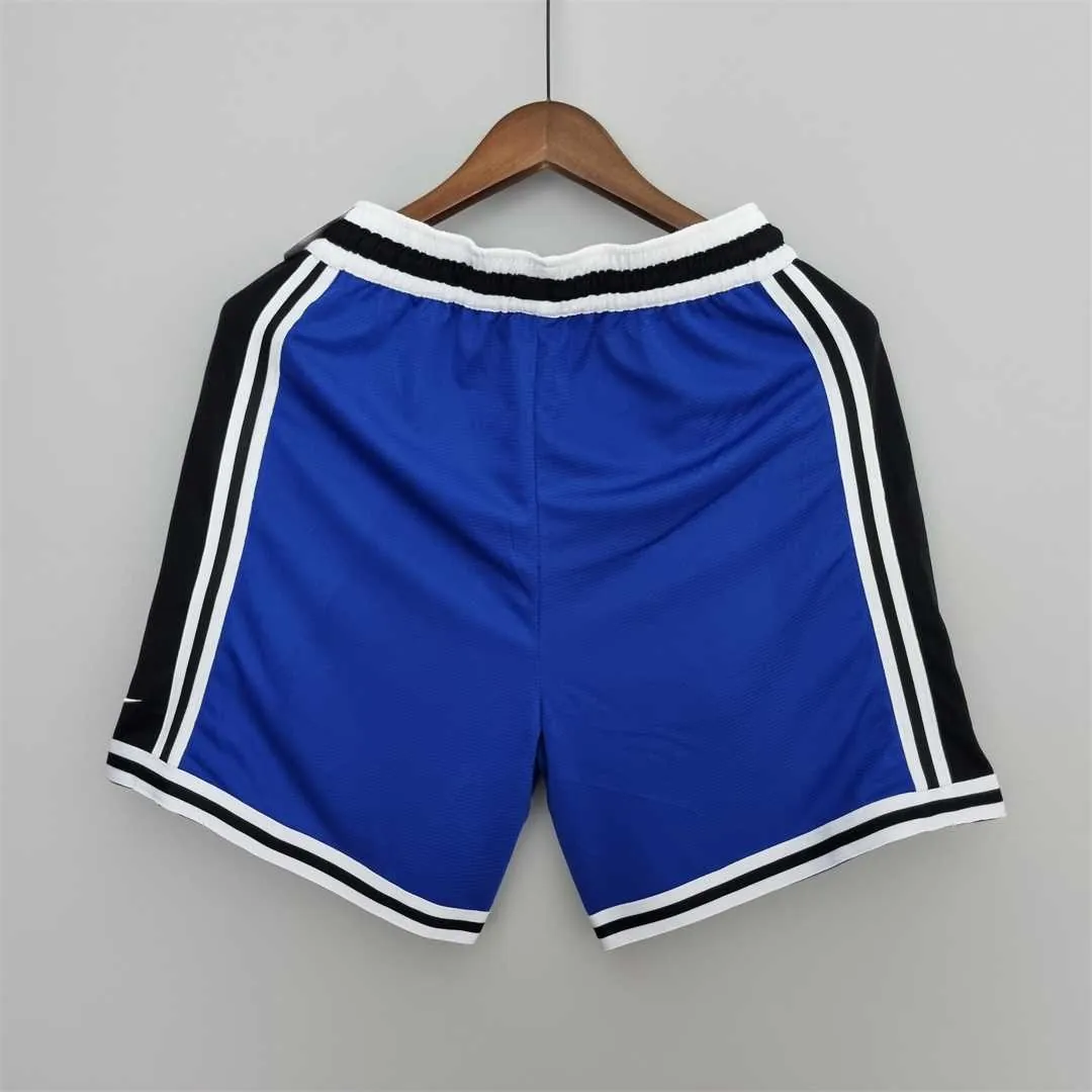 2022 Dallas Mavericks NBA US Training Shorts blue black border 4