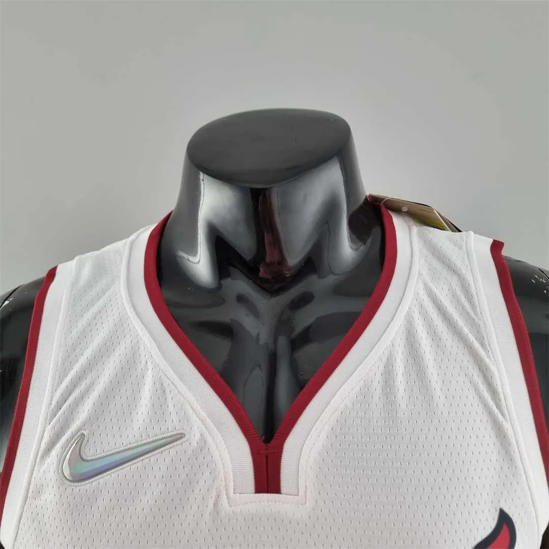 75th Anniversary Miami Heat ADEBAYO#13 White NBA Jersey 7