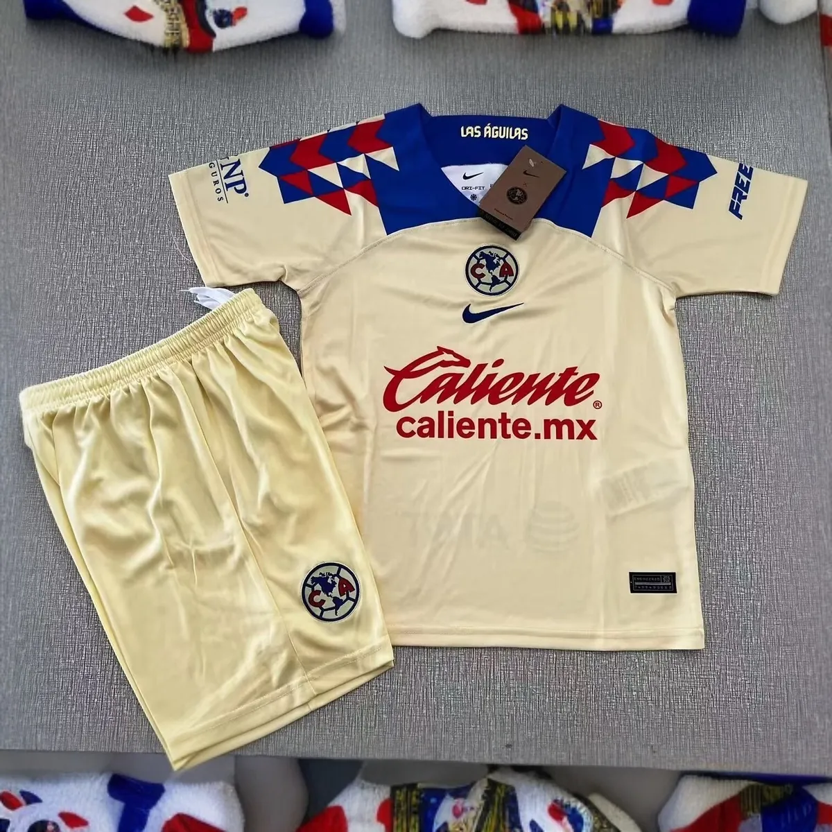 23-24 Club América Home Kids Kits Children Suits Soccer Jerseys Yupoo 2