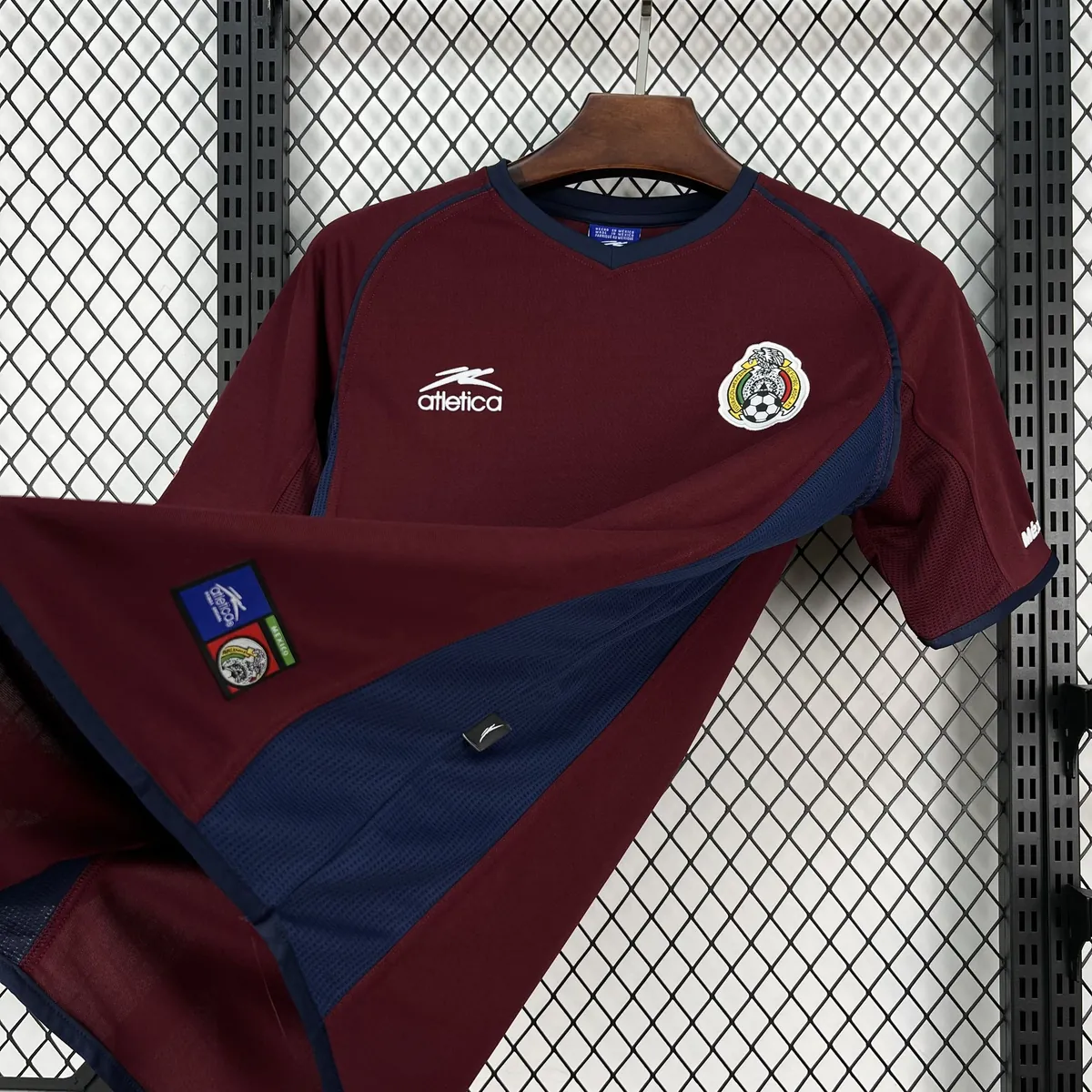 2002 Mexico Mens Third Football Retro Kit Vintage T-Shirt AAAAJersey Wholesale Yupoo 9 3