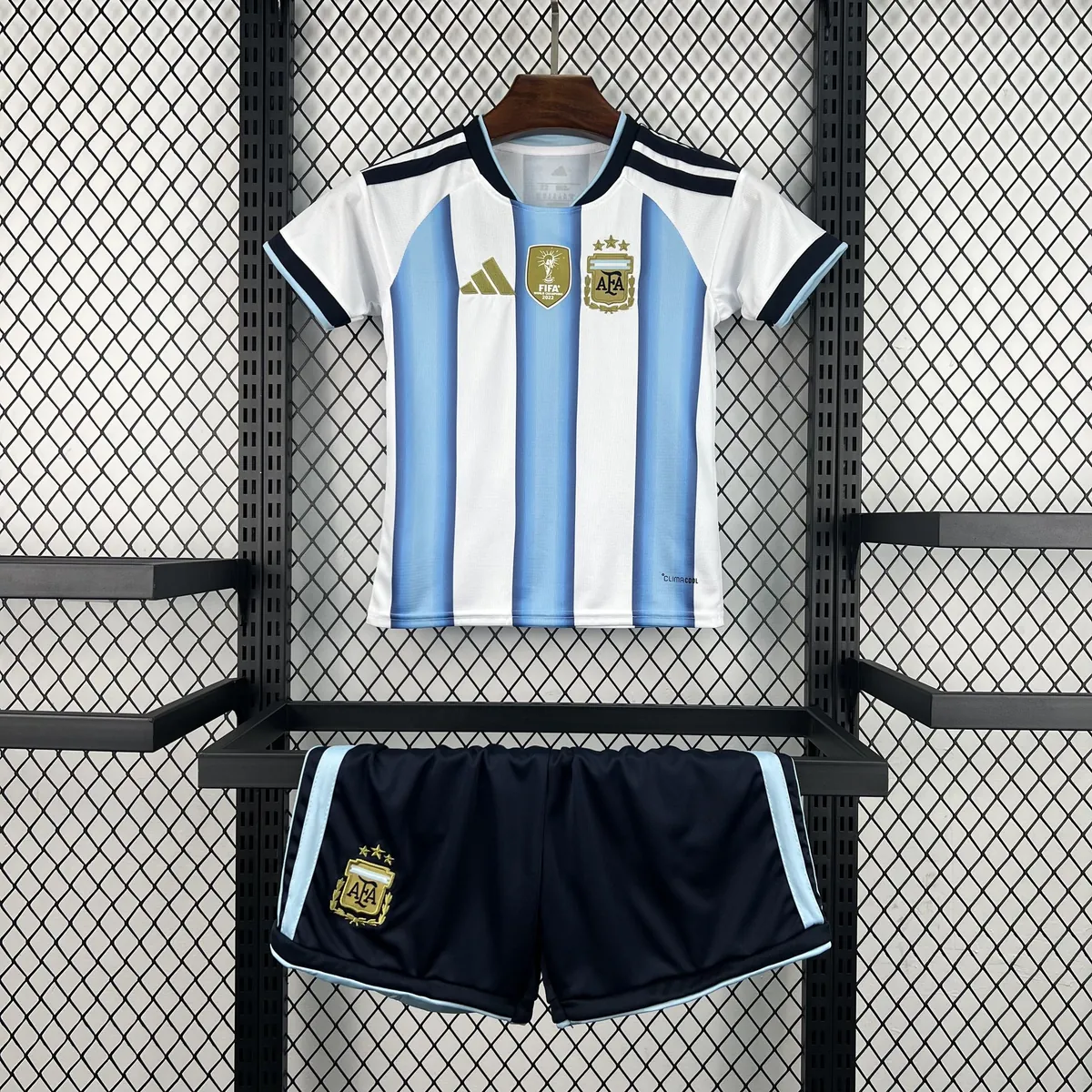 2026 World Cup Argentina Home Kids Kit Football Youth Apparels AAAAJersey Supply Yupoo 5 4