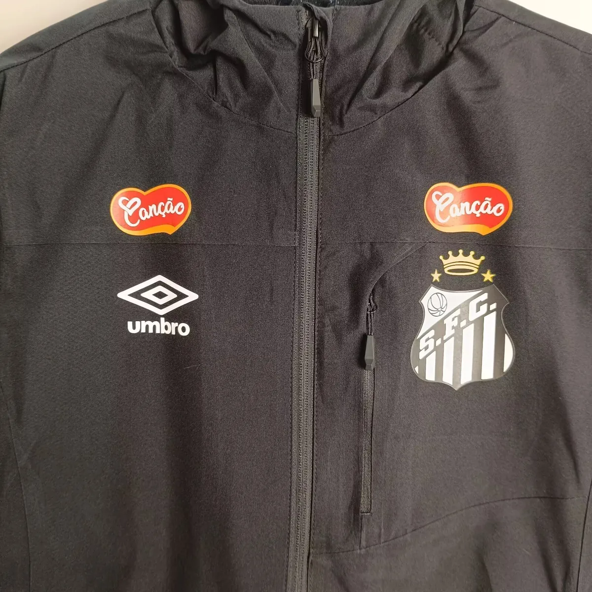 25-26 Santos Black Windbreaker Kit Soccer AAAAJersey Yupoo S-2XL 1