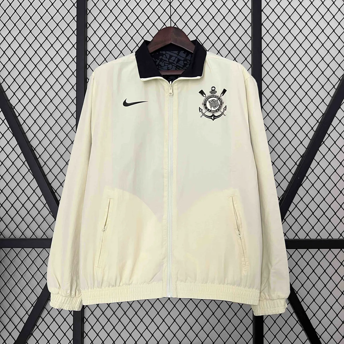 2024 Corinthians Trench Coat Reversible Windbreaker Double-Sides Jacket Soccer AAAAJersey Yupoo 6