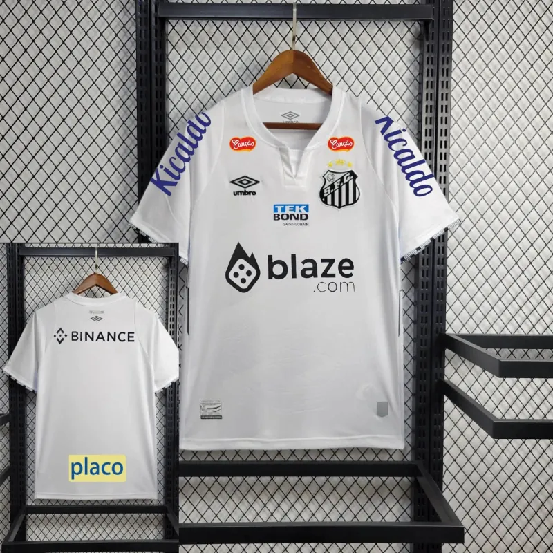 24-25 Santos Home Kit Football AAAAJersey Supplier 3