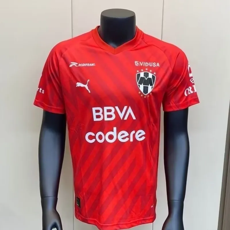 23-24 Rayados Monterrey Goalkeeper Red Kit Player Edition Shirt Soccer Jerseys Yupoo 2